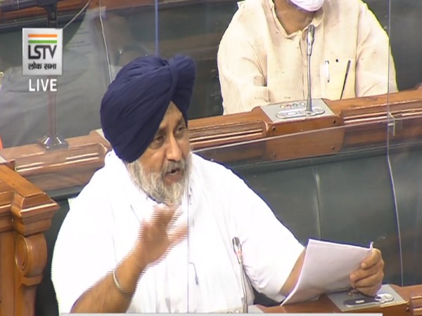 SAD MP Sukhbir Singh Badal speaking in Lok Sabha on Thursday.