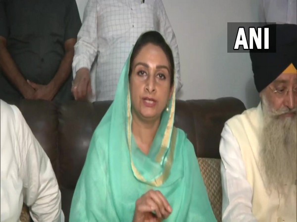 Shiromani Akali Dal (SAD) leader Harsimrat Kaur Badal (Photo/ANI)