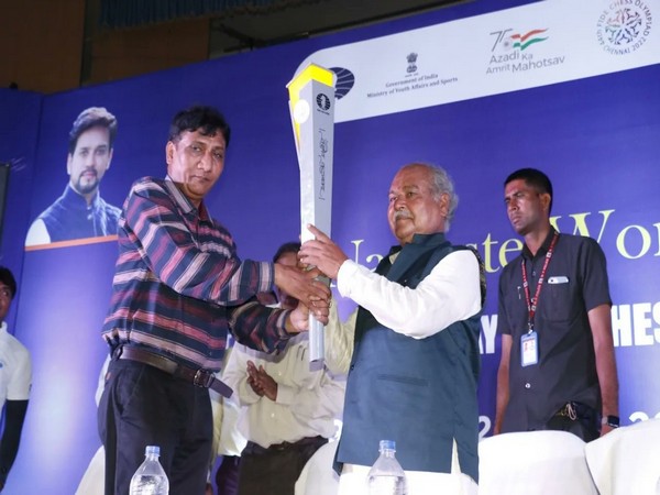 Chess Olympiad Torch Relay reached Gwalior. (Photo- SAI Media)