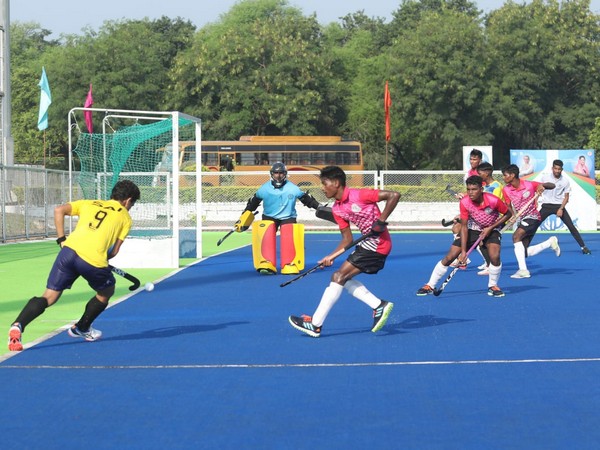 SAI-Academy in action against Dhyan Chand Hockey Academy. (Photo/ Hockey India)