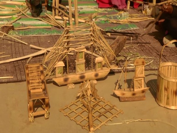 Visual of bamboo made products designed in Samba (Photo/ANI)