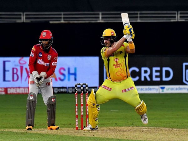 CSK opener Shane Watson in action against KXIP 9Photo/ iplt20.com)