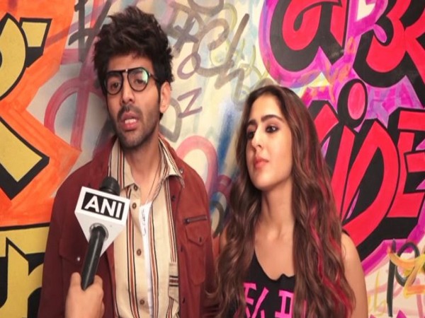 Kartik Aaryan and Sara Ali Khan (Photo/ANI)