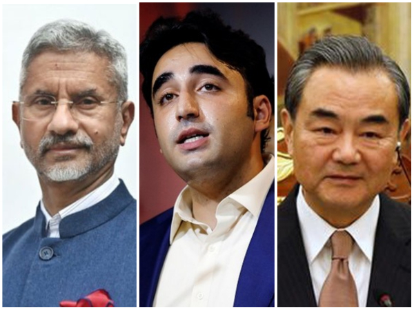 EAM S Jaishankar, Pakistan FM Bilawal Bhutto and Chinese Foreign Minister Wang Yi.