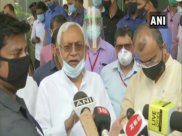 Bihar Chief Minister Nitish Kumar on Thursday interacting with media. (ANI)