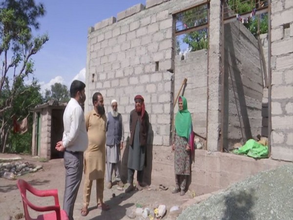 Visual of a house under consturuction under PMAY scheme