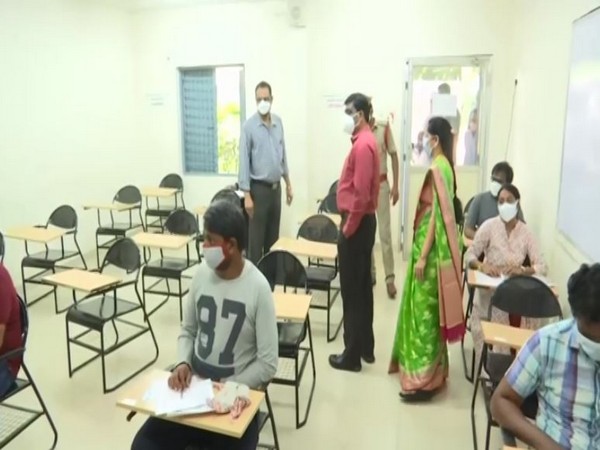 Students taking UPSC prelims in Vijayawada (Photo/ANI)