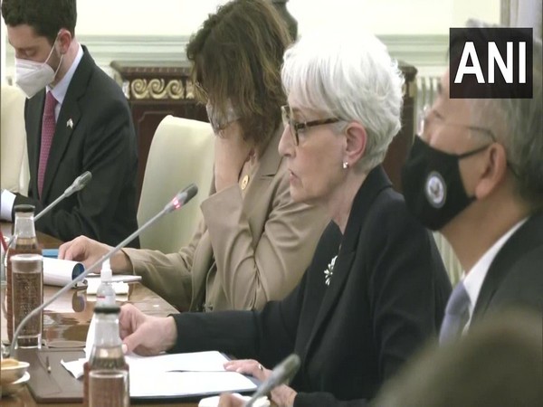 US Deputy Secretary of State Wendy Sherman in New Delhi during his India visit on Wednesday.