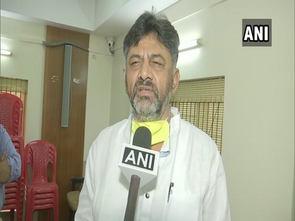 Karnataka Congress President DK Shivakumar speaking to ANI on Tuesday in Bengaluru. Photo/ANI