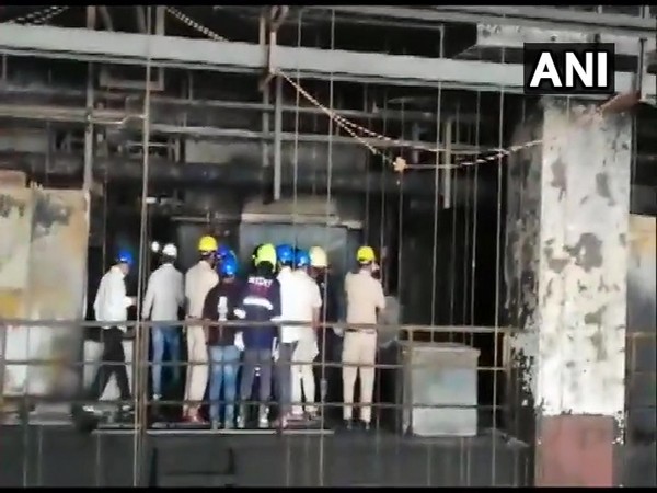Visual of forensic team inspecting SII in Pune. (Photo/ANI)
