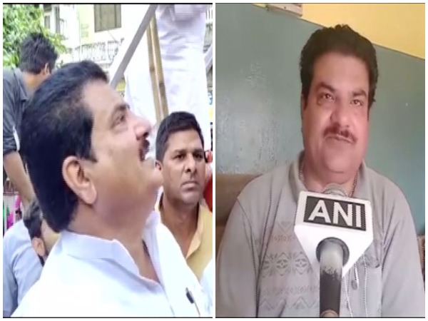 SP leader Firoz Khan (left) speaking to ANI in Sambhal, Uttar Pradesh. Photo/ANI