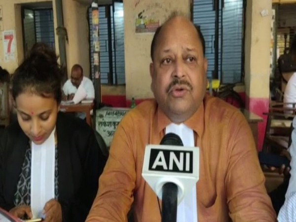 Swami Chinmayanand's lawyer Manender Singh speaking to ANI in Shahjahanpur on Wednesday. Photo/ANI