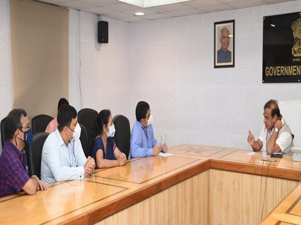 Assam Chief Minister Himanta Biswa Sarma meets delegation of the Assam State Branch of Indian Medical Association 