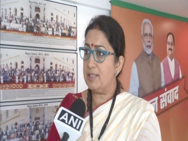 Union Minister Smriti Irani speaking to ANI on Wednesday
