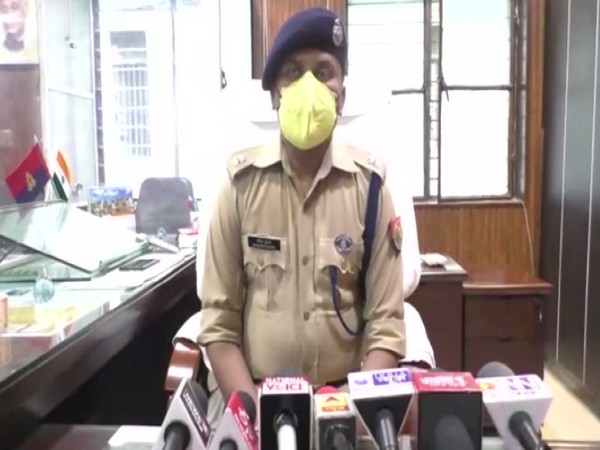 Superintendent of Police (SP), Bareilly, Ravindra Kumar talking to reporters on Thursday. Photo/ANI