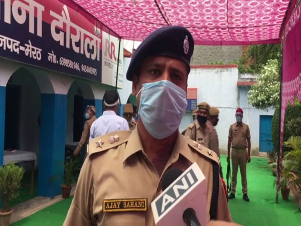 SSP Ajay Sahani talking to ANI on Saturday. Photo/ANI