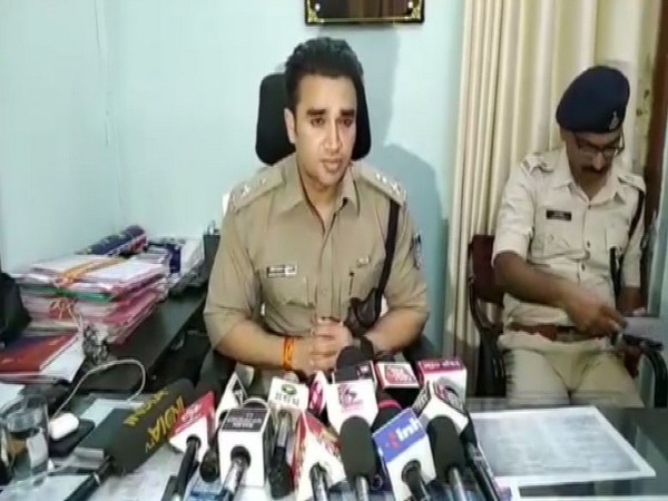 Superintendent of Police (Ujjain) Sachin Atulkar speaking to reporters in Madhya Pradesh on Friday.