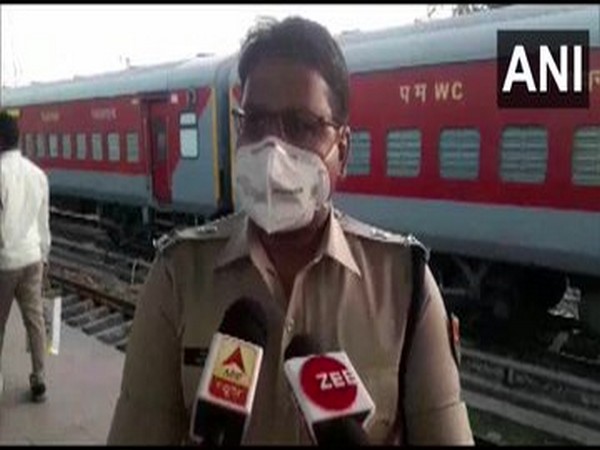       Kota SP Gaurav Yadav talking to reporters on Friday about the special train for 1200 students stranded in Kota.