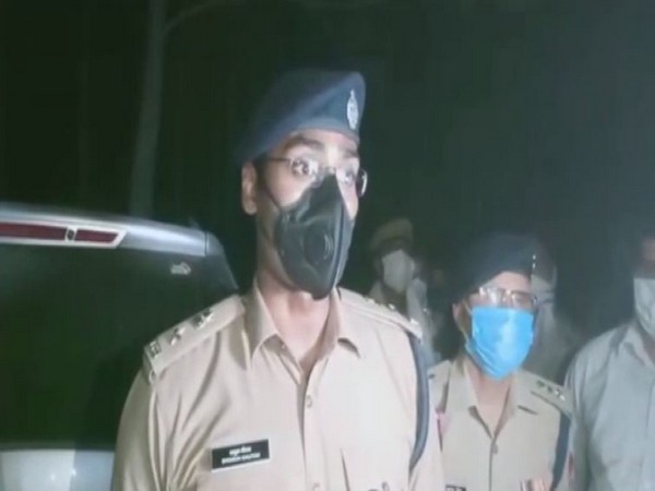 Superintendent of Police Shagun Gautam speaking to the reporters on Friday. (Photo/ANI)