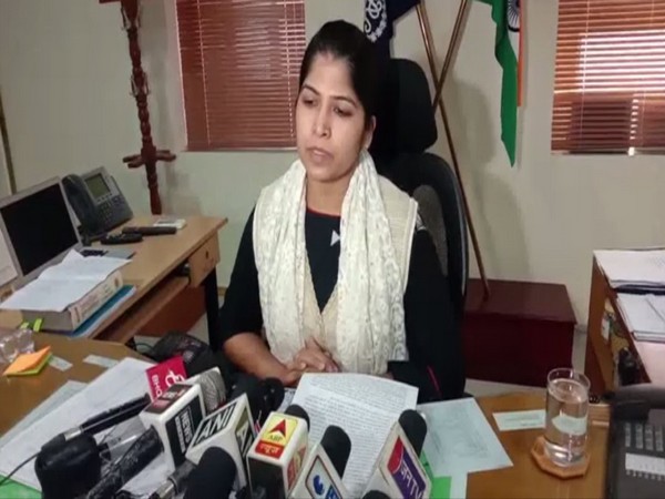 Superintendent of Police Mamta Gupta talking to reporters in Bundi, Rajasthan on Sunday. Photo/ANI