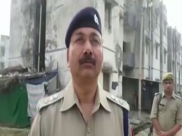 Rural Moradabad Superintendent of Police (SP) Shankar Singh talking to reporters on Monday. Photo/ANI