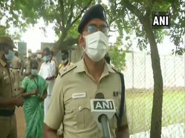Aravindan, Superintendent of Police Thiruvallur speaking to ANI on Saturday. (Photo/ANI)