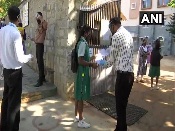 SSLC exams begin in Karnataka. (Photo/ANI)(Photo/ANI)