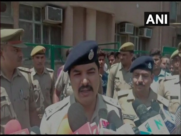 Senior Superintendent of Police (SSP) Kalanidhi Nathani speaking to reporters in Lucknow, Uttar Pradesh on Tuesday.
