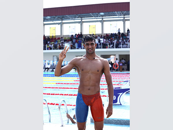 Swimmer Siva Sridhar representing Jain University in KIUG (Image: SAI media)