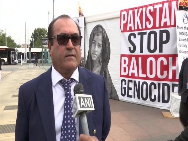 Secretary-General of Baloch Human Rights Council Samad Baloch speaking to ANI