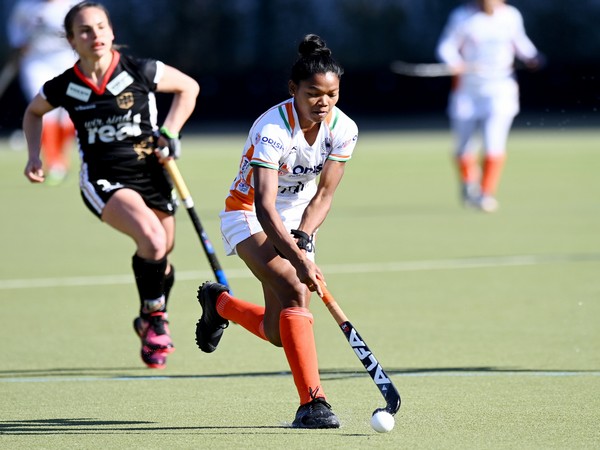 Indian Junior Women's Team Captain Salima Tete in action during warm-up match (Image: HI)