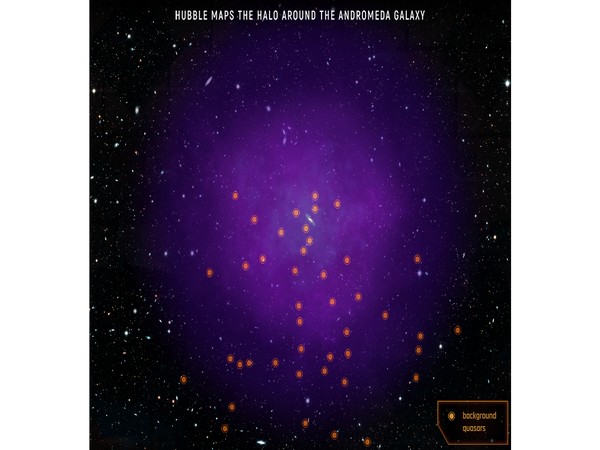 Hubble maps Halo around Andromeda galaxy (Image Crdit (NASA, ESA, and E. Wheatley)