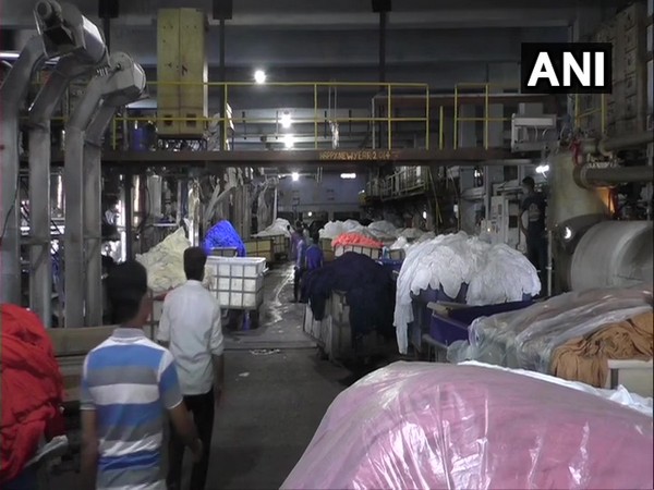 Dyeing units in Surat resume operations with minimal staff. (Photo/ANI)
