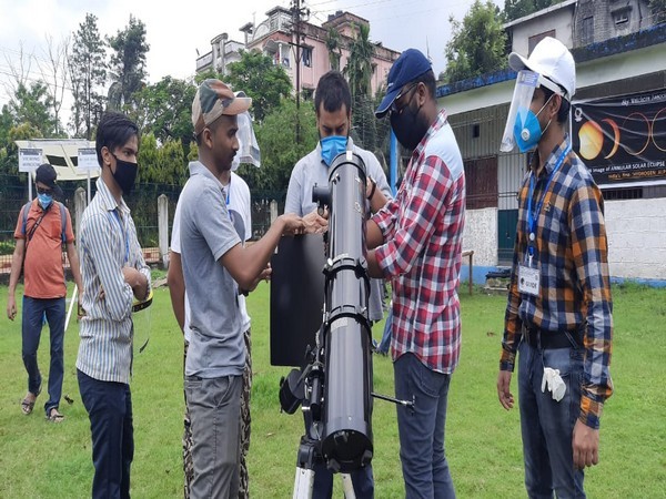 Sky Watchers' Association of North Bengal (SWAN) preparing to observe the Solar Eclipse 2020.