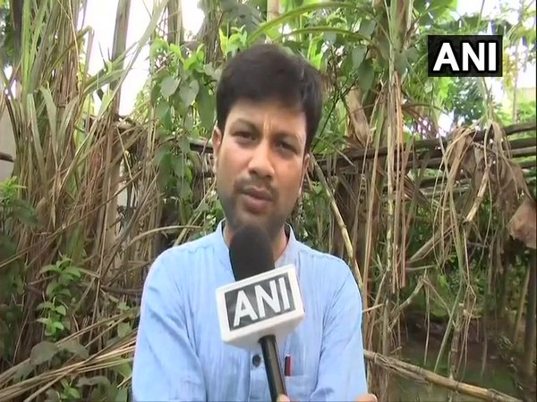 PRO of Assam Forest and Environment Minister Sailen Pande while speaking to ANI on Saturday in Guwahati. Photo/ANI