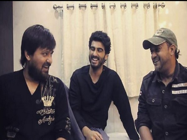 Actor Arjun Kapoor with music composers Sajid-Wajid (Image Source: Instagram)