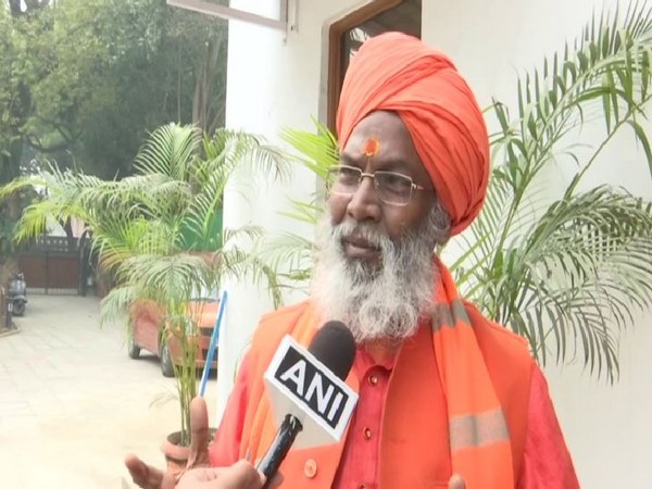 BJP leader Sakshi Maharaj speaking to ANI in New Delhi on Monday. Photo/ANI