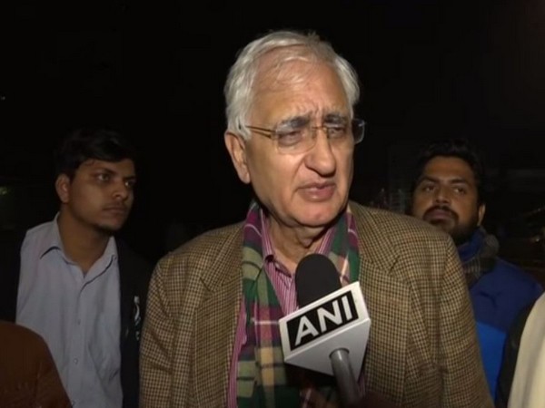 Senior Congress leader Salman Khurshid talking to ANI in New Delhi. Photo/ANI