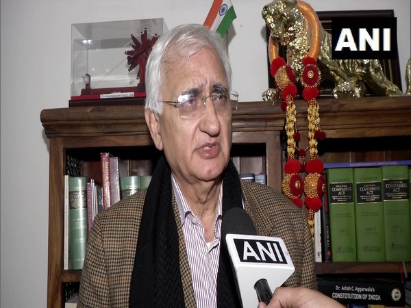 Congress leader and former Union Minister Salman Khurshid speaking to ANI. Photo/ANI