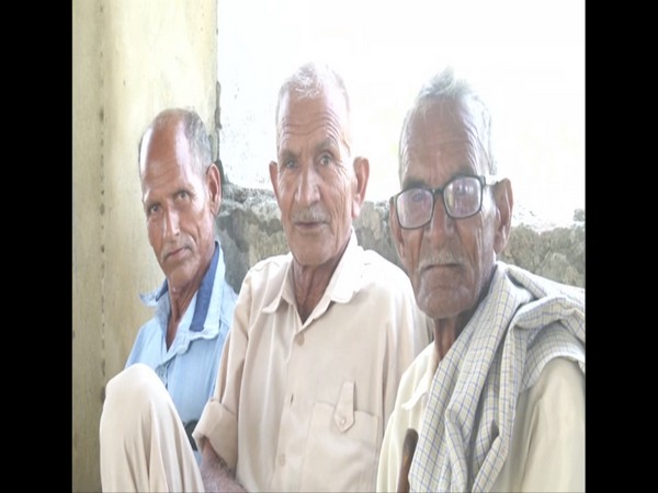 Locals of a village in Samba district of Jammu and Kashmir