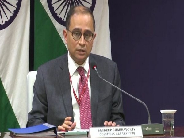 Joint Secretary Europe West Sandeep Chakravorty speaking in a virtual press briefing after the conclusion of India-Luxembourg virtual bilateral summit