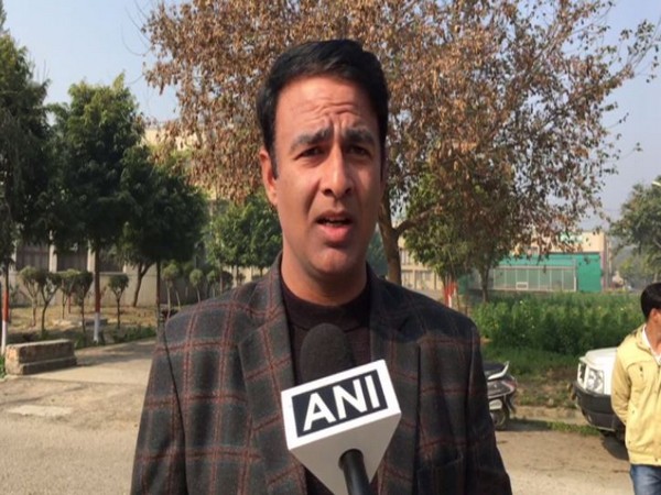 BJP leader Sangeet Som speaking to ANI in Meerut on Monday. Photo/ANI