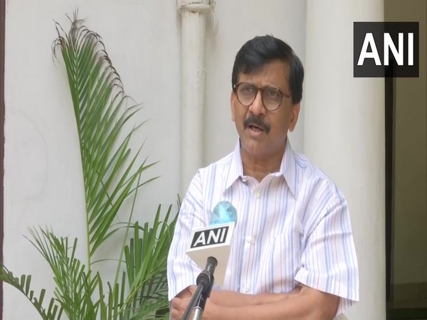 Shiv Sena's Rajya Sabha MP Sanjay Raut speaking to ANI on Monday. (Photo/ANI)
