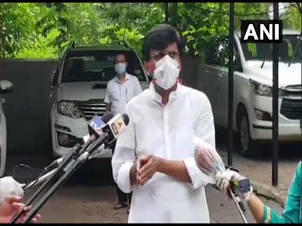 Sanjay Raut speaking to reporters on Tuesday. [Photo/ANI] 