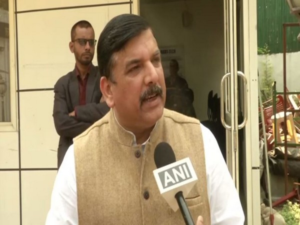 AAP leader Sanjay Singh speaking to ANI in New Delhi on Wednesday. (Photo/ANI)