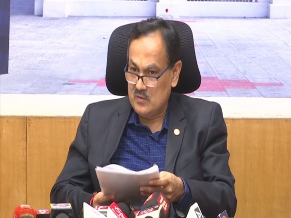 Chief Electoral Officer (CEO) Karnataka, Sanjeev Kumar speaking at a press conference in Bengaluru on Sunday. Photo/ANI