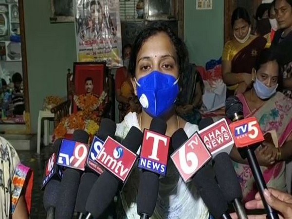 Col Santosh Babu's wife Santoshi