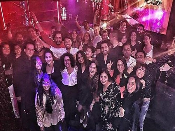 Sanya Malhotra with 'Shakuntala Devi- Human Computer' team (Image Courtesy: Instagram)