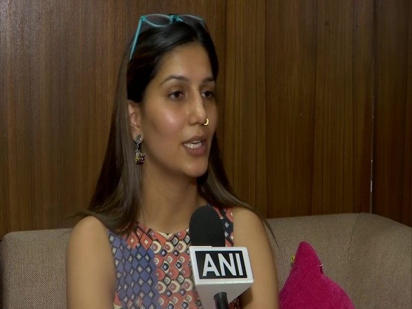 Sapna Chaudhary talking to ANI on Monday.