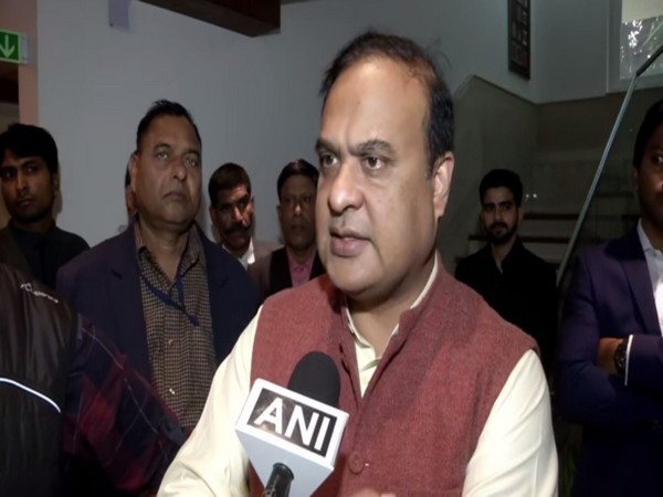 Assam Minister Himanta Biswa Sarma talking to ANI on Saturday in New Delhi. Photo/ANI